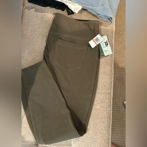 Skinny leg pants brand new size 3x light green